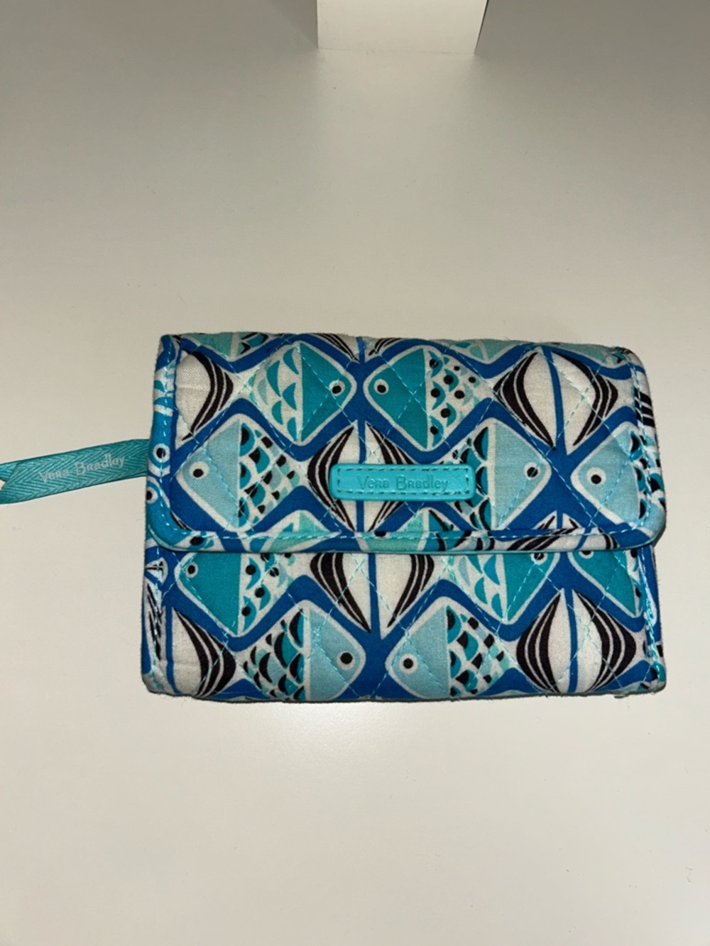 Vera Bradley Go Fish-Print Quilted Wallet